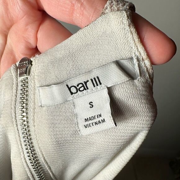 Bar III Brown Snakeskin Print Keyhole Tank Top - Picture 6 of 6